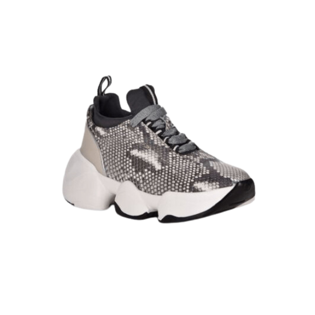 Cuadra Women's Genuine Python Grey Sneakers