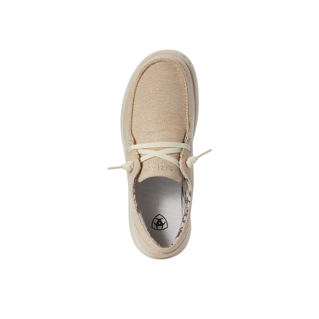 Ariat Women's Hilo Canyon Canvas Sparkle White Shoes