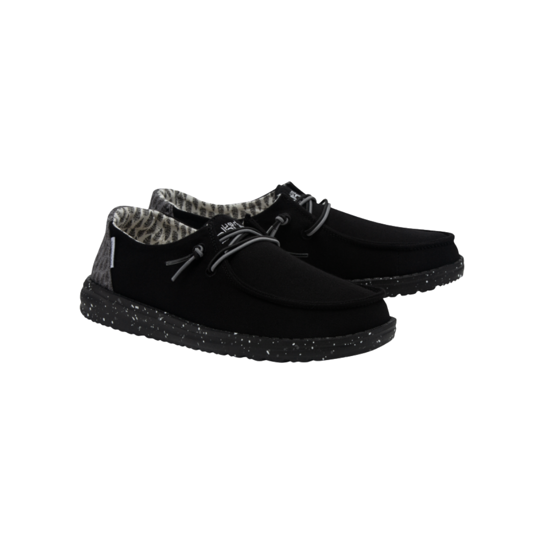 Hey Dude Women's Wendy Steel Leaf Black Shoes