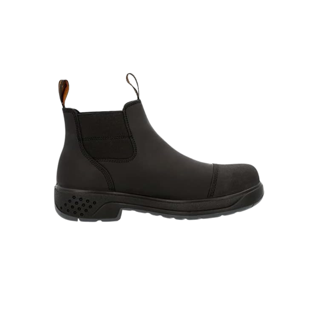Rocky Boots Men's Georgia Brewmaster Composite Toe Waterproof Chelsea Black Shoes