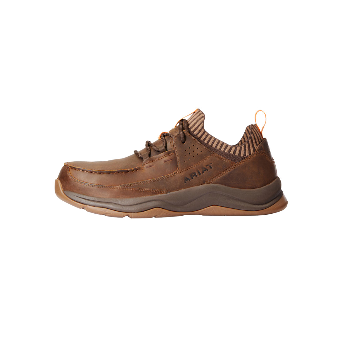 Ariat Men's Working Mile Composite Safety Distressed Brown Shoes