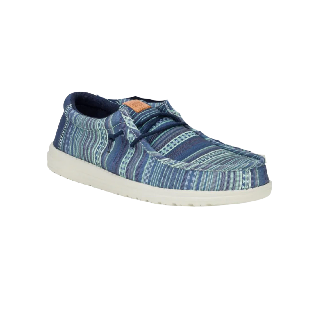 Hey Dude Men's Wally Surf Shawl Blazer Multi Navy Shoes