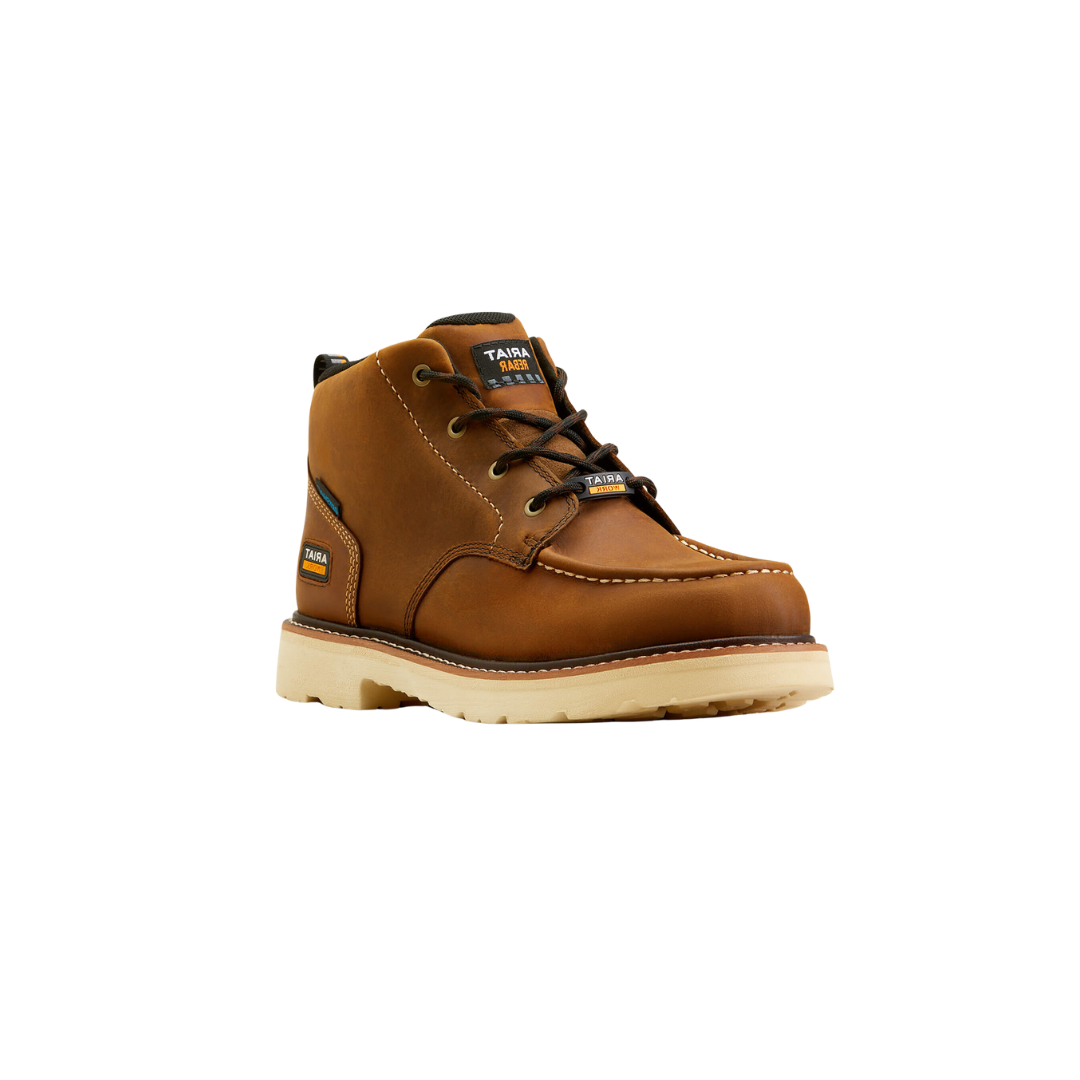 Ariat Men's Rebar Lift Chukka Waterproof Work Brown Boot