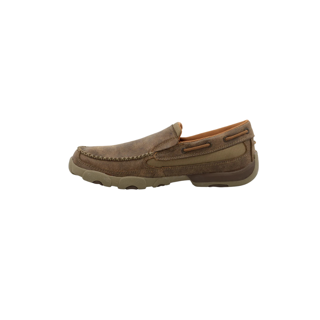 Twisted X Men's Slip On Driving Moc Brown Shoes