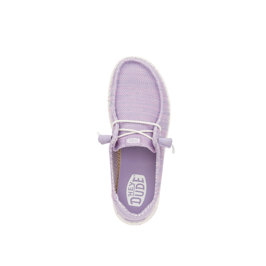 Hey Dude Women's Wendy Stretch Sox Lilac Shoes