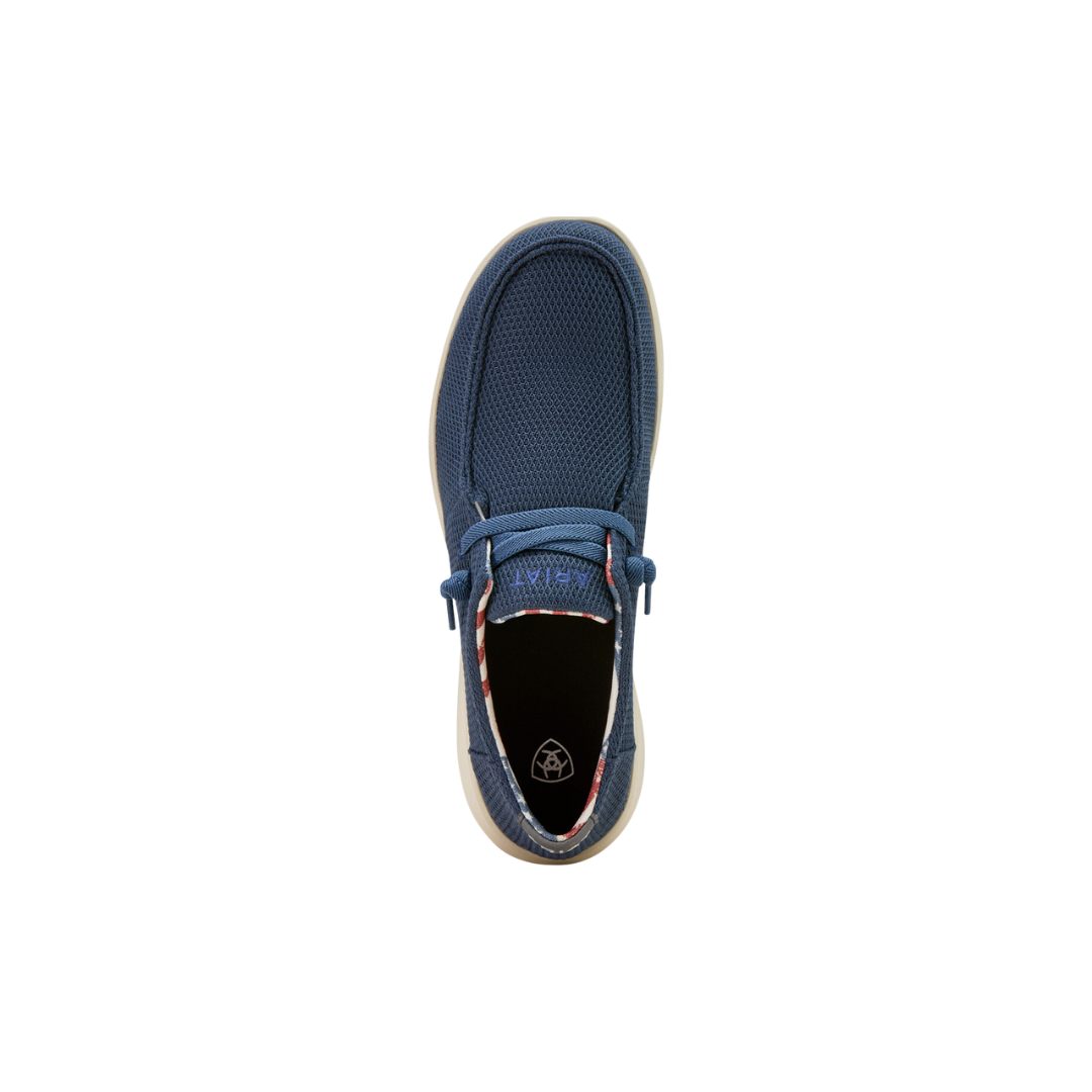 Ariat Men's Hilo Navy Mesh Lace-Up Shoes