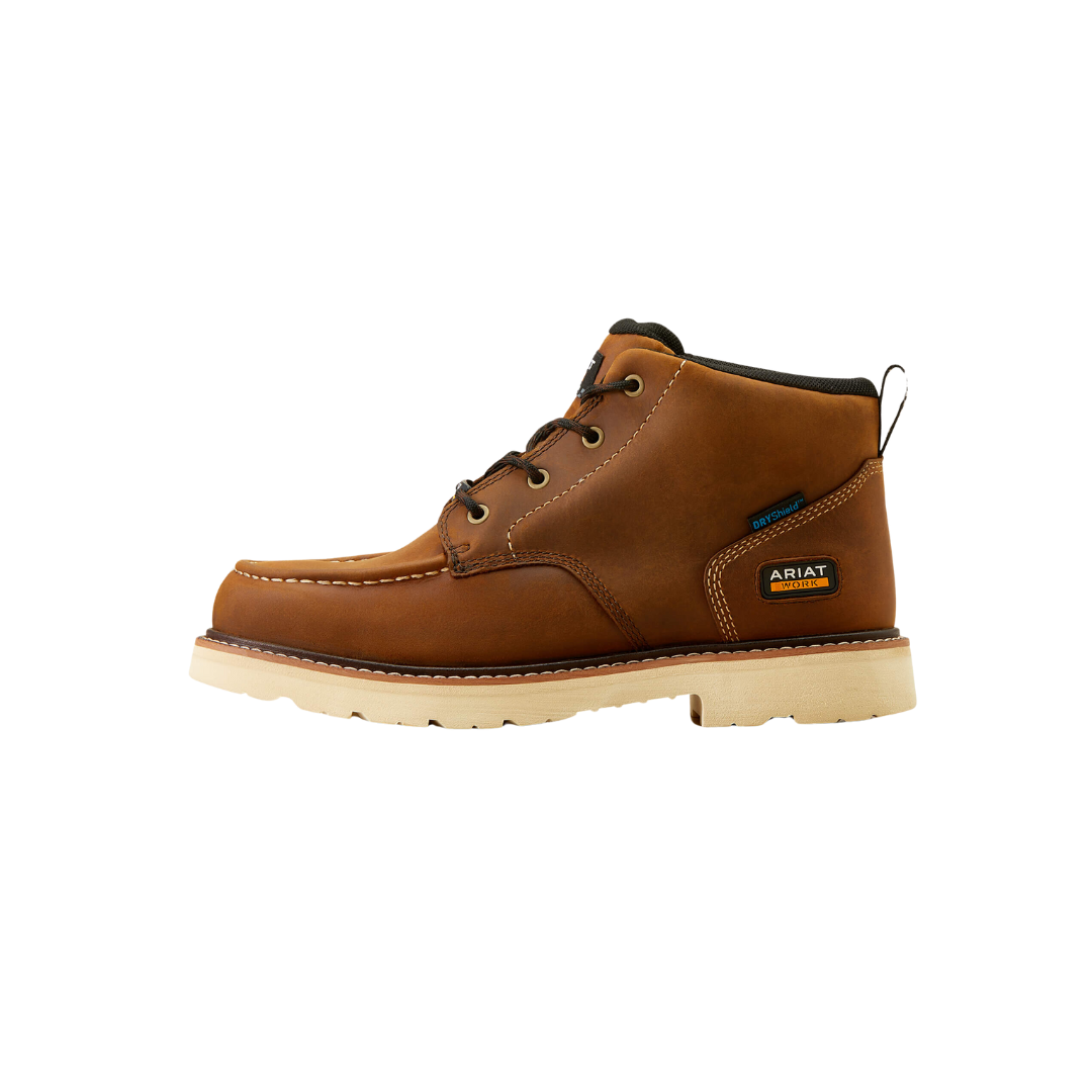 Ariat Men's Rebar Lift Chukka Waterproof Work Brown Boot
