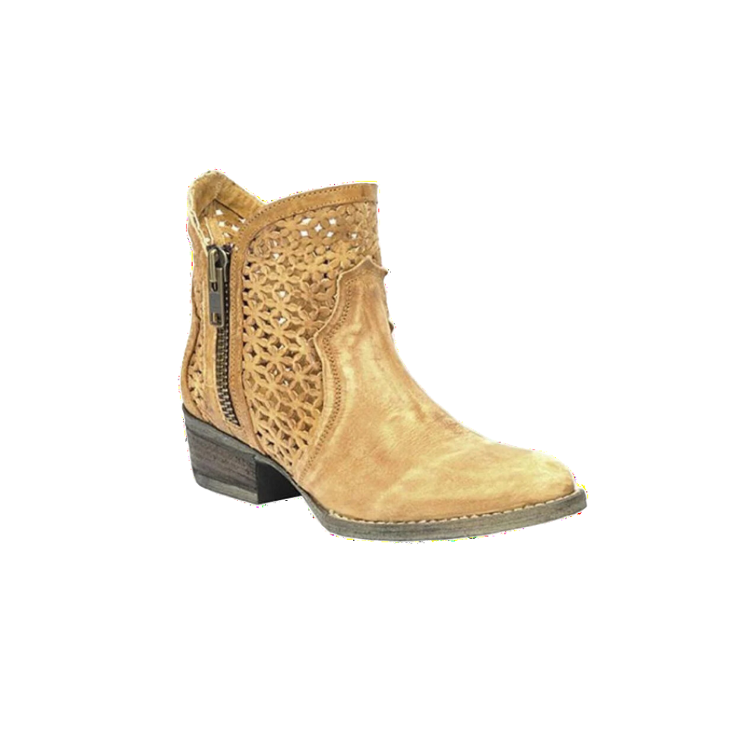 Corral Boots Women's Cutout Light Brown Bootie