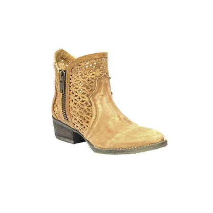 Corral Boots Women's Cutout Light Brown Bootie