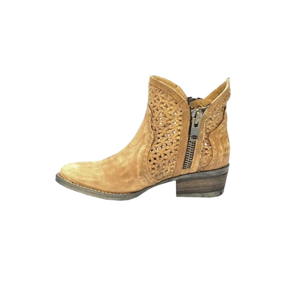 Corral Boots Women's Cutout Light Brown Bootie