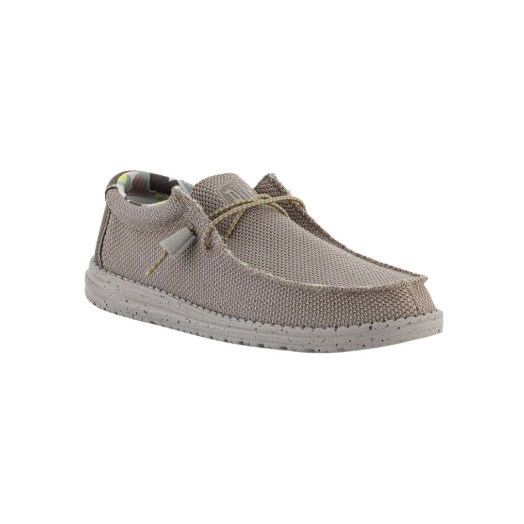 Hey Dude Men's Wally Sox Triple Needle Light Brown Shoes