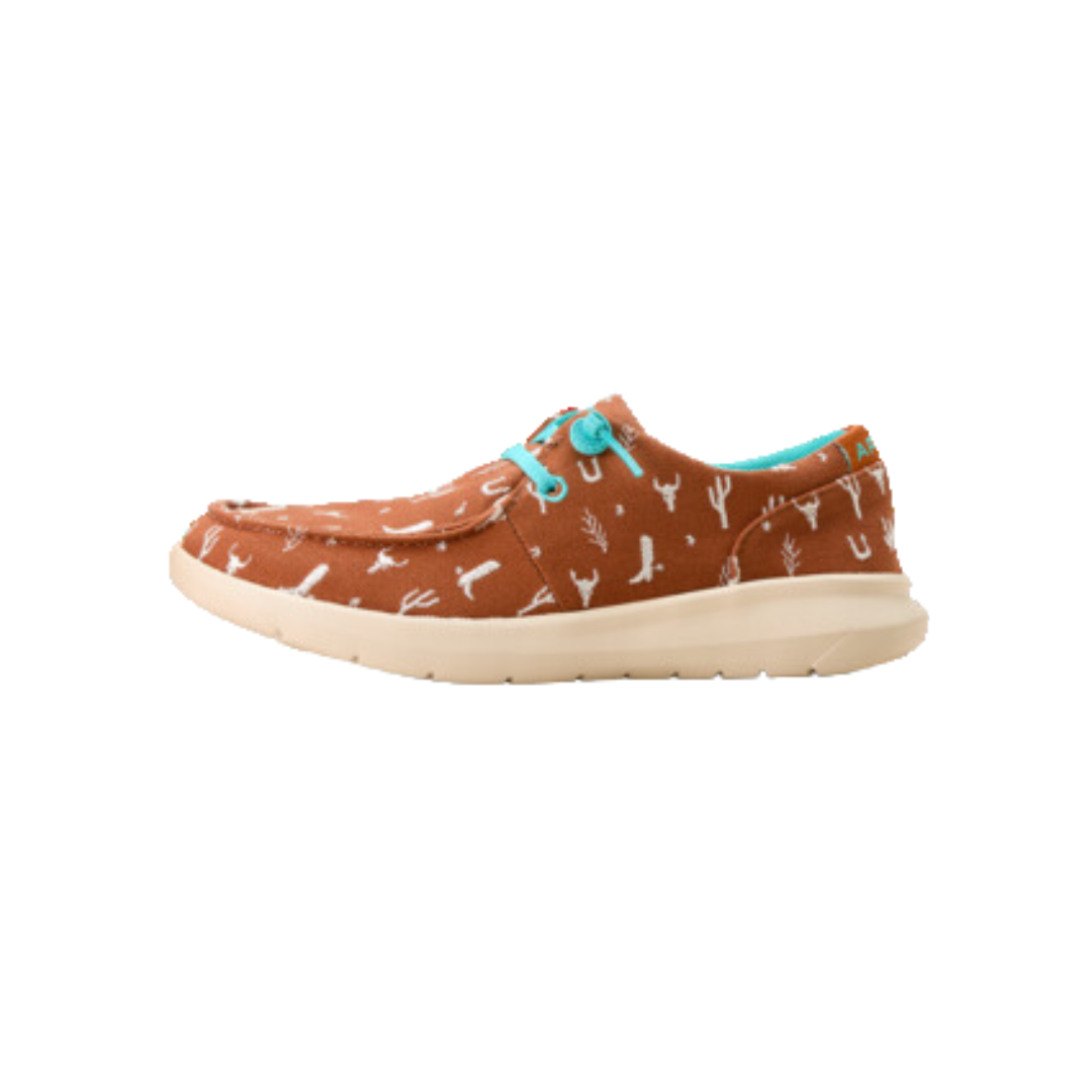 Ariat Women's  Hilo Doodle Sorrel Western Shoe