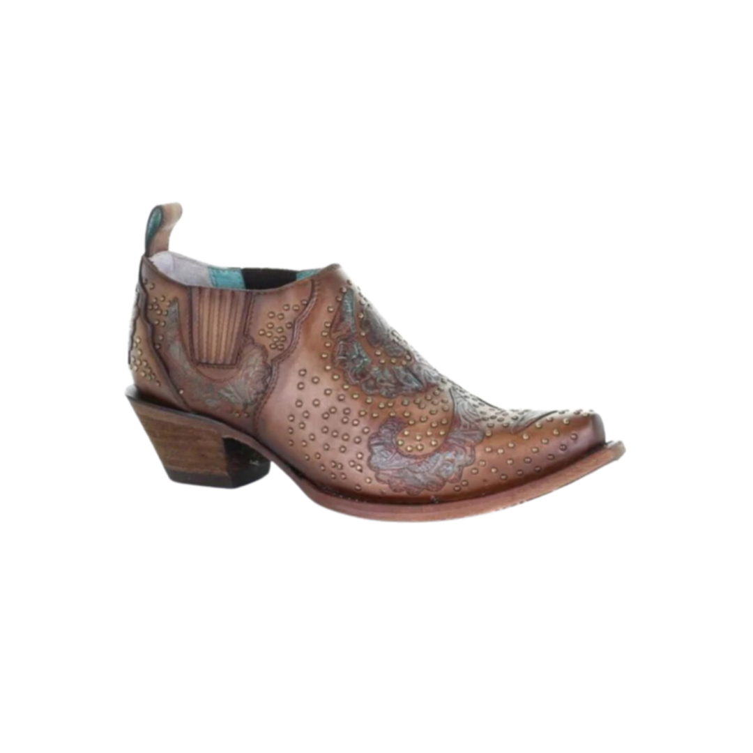Corral Women's Sand Overlay Snip Brown Shoes