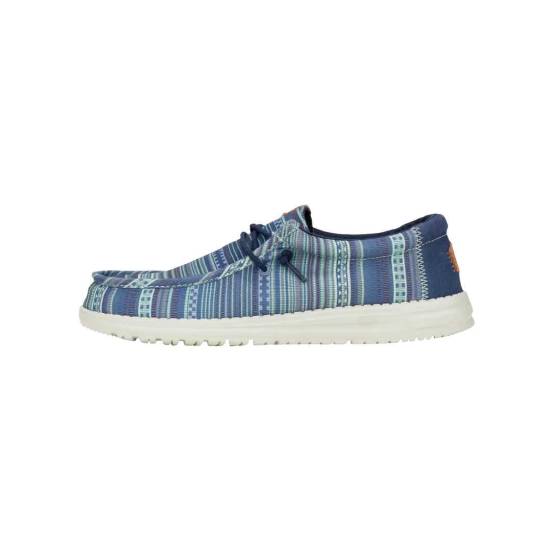Hey Dude Men's Wally Surf Shawl Blazer Multi Navy Shoes