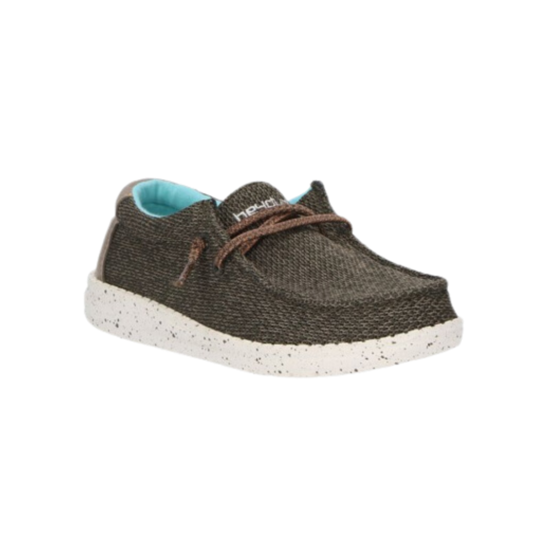 Hey Dude Youth Boy's Wally Sox Musk Brown Shoes