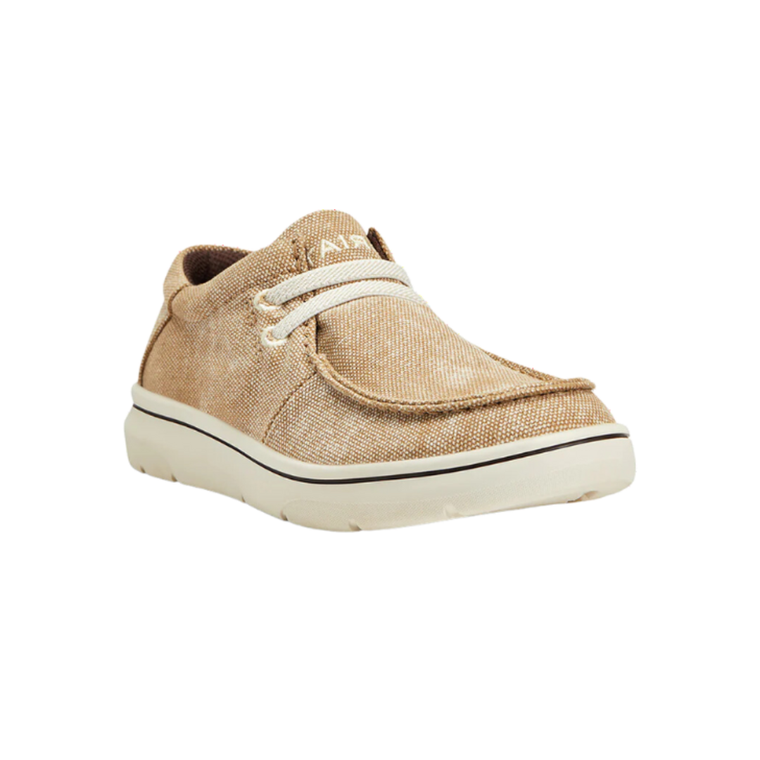 Ariat Youth Girl's Hilo Stretch Laces Tan Distressed Brown Shoes