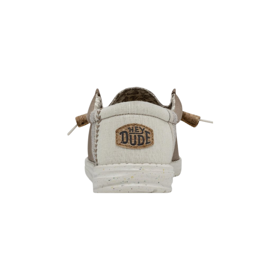 Hey Dude Men's Wally Linen Light Brown Shoes