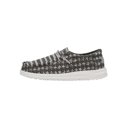 Hey Dude Youth Boy's Greyed Patriotic Wally Grey Shoes