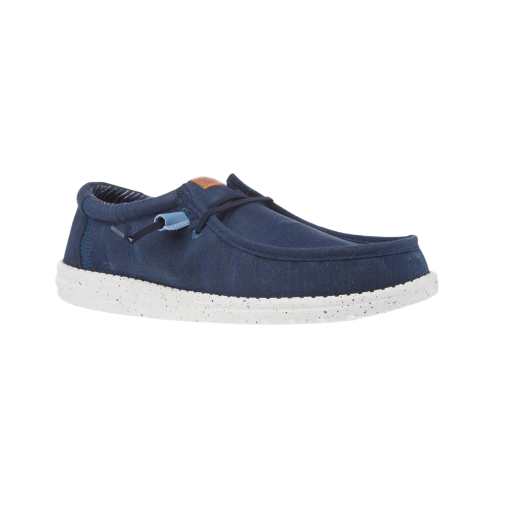 Hey Dude Men's Wally Elevated Basic Navy Shoes