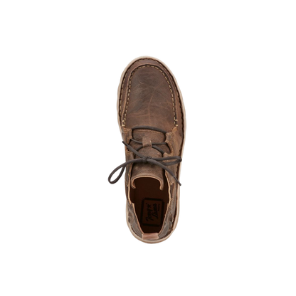 Tony Lama Men s Camino Brown Lace Up Moc Toe Casual Shoes Stylish Lightweight