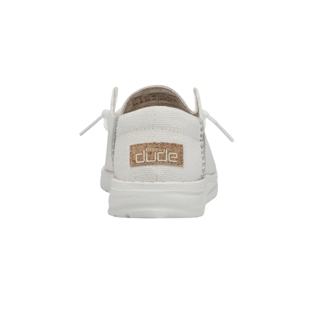 Hey Dude Women's Wendy Linen White Shoes