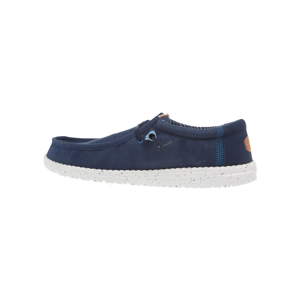 Hey Dude Men's Wally Elevated Basic Navy Shoes