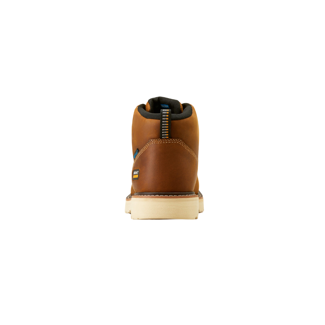 Ariat Men's Rebar Lift Chukka Waterproof Work Brown Boot