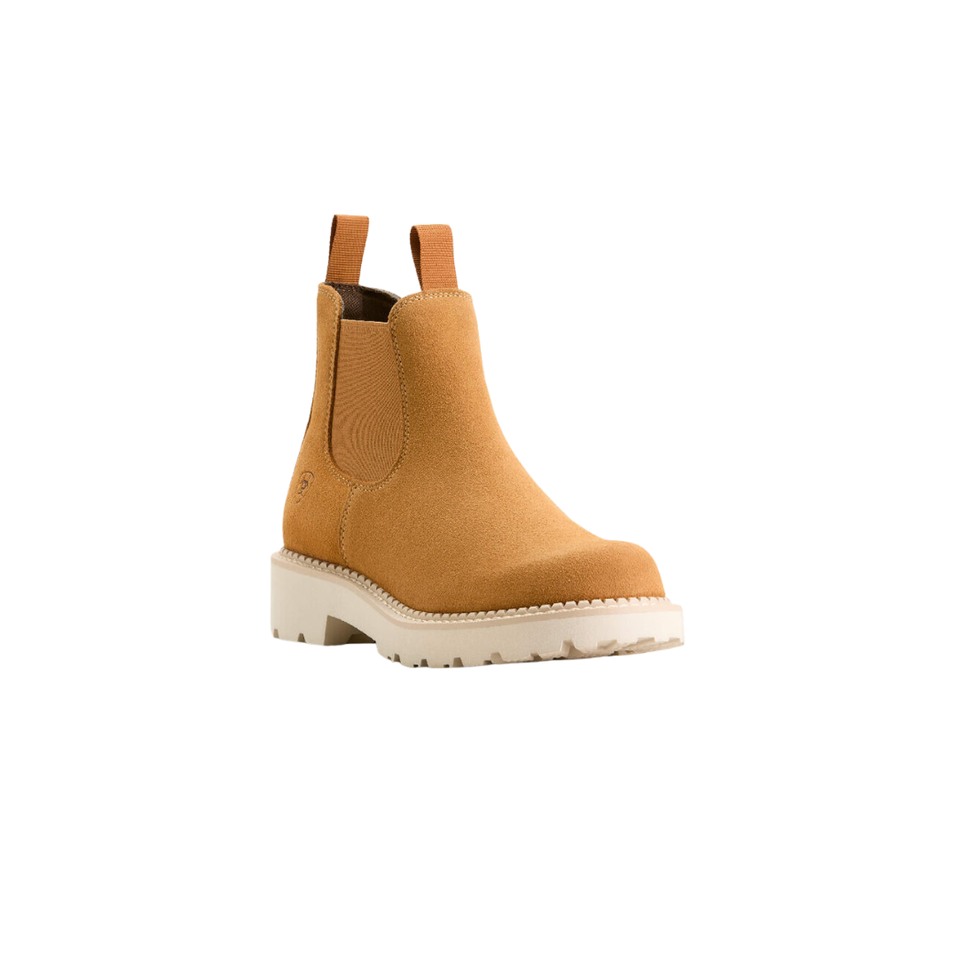 Ariat Women's Fatbaby Chelsea Western Wheat Suede Boot