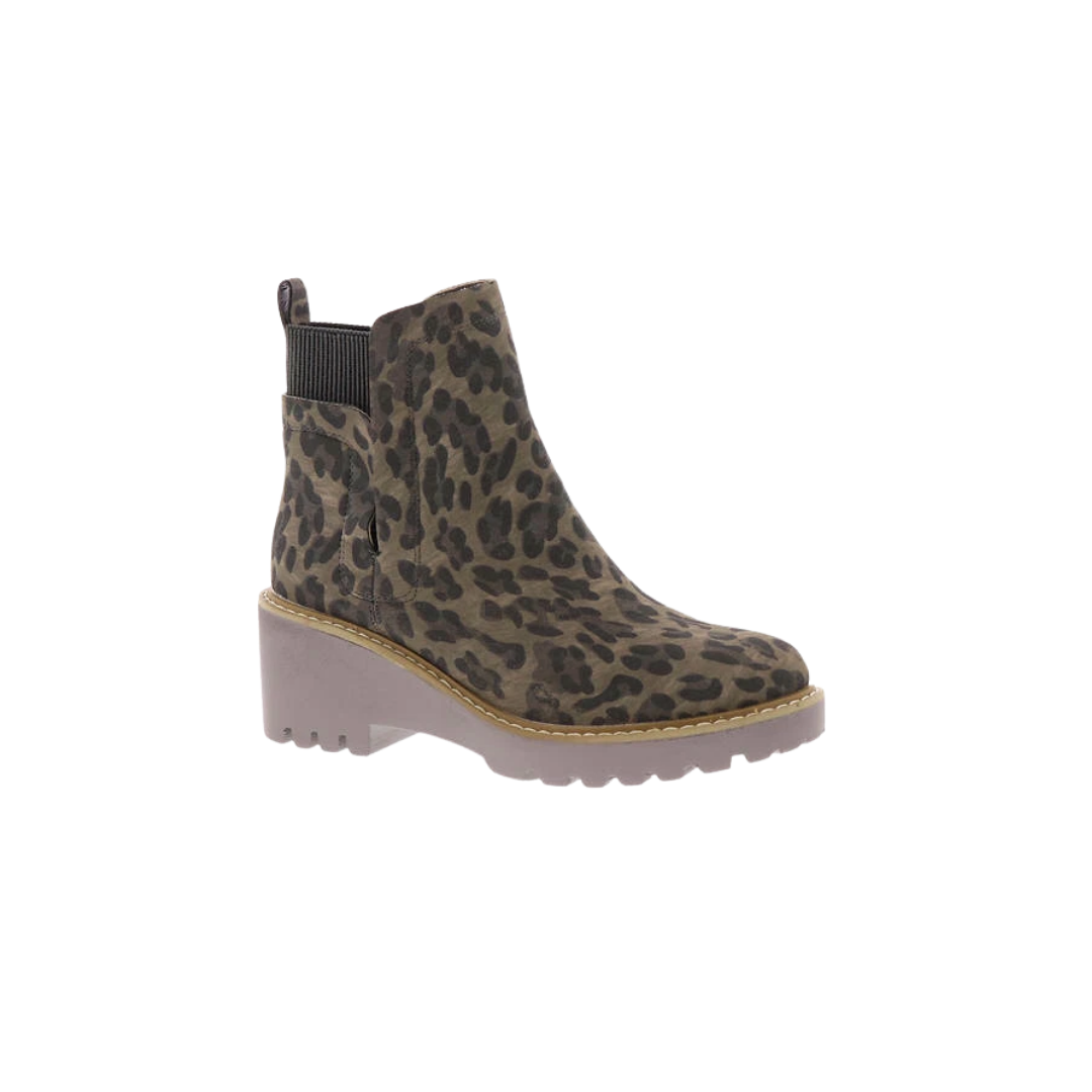 Corkys Women's Basic Leopard Grey Bootie