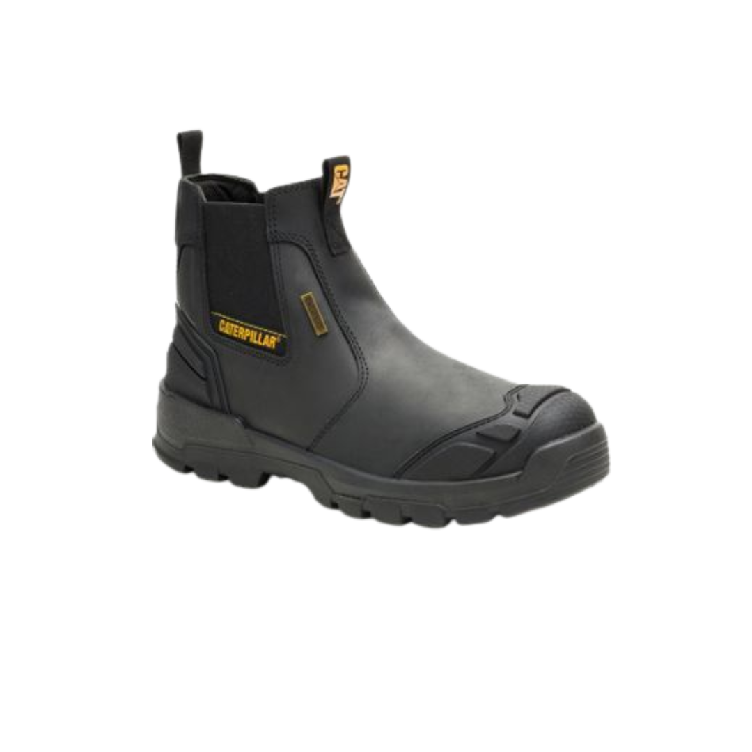 Caterpillar Men's Striver Waterproof Steel Toe Black Boots