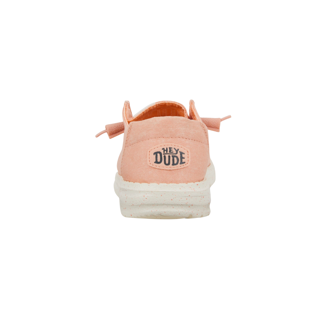 Hey Dude Women's Wendy Stretch Canvas Peach Shoes