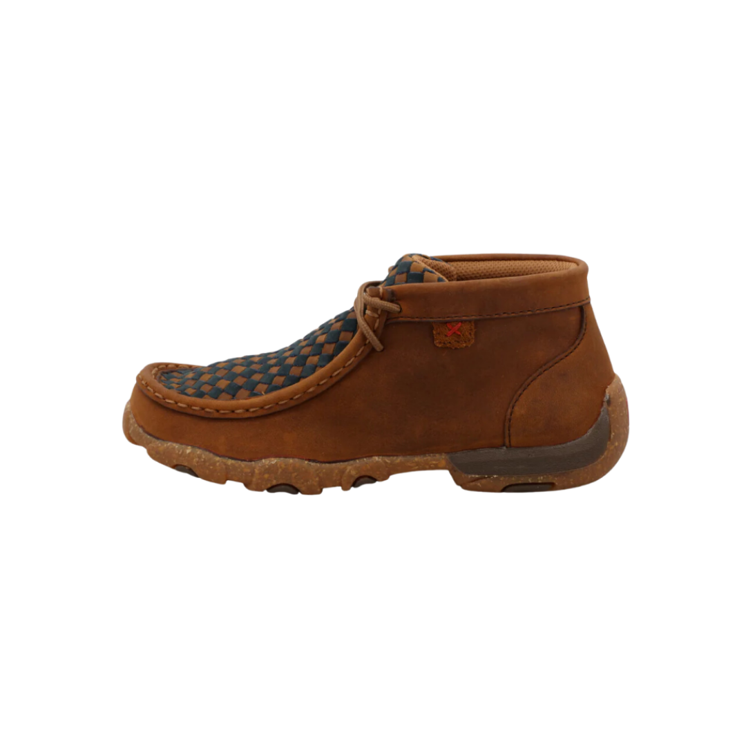 Twisted X Youth Boy's Chukka Saddle Midnight Brown Shoes