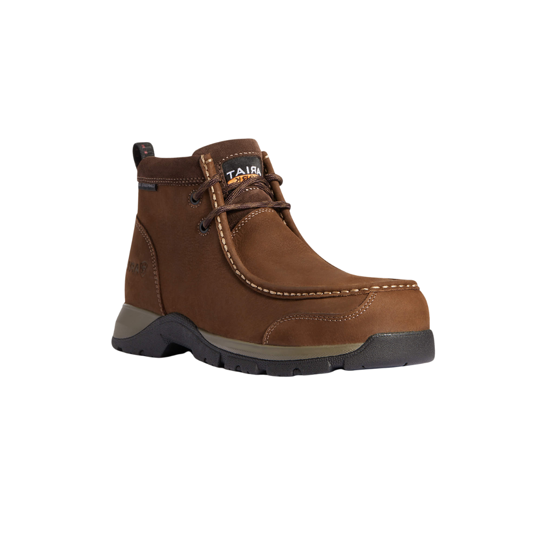 Ariat Men's Edge LTE Moc Composite Toe Work Dark Brown Boots