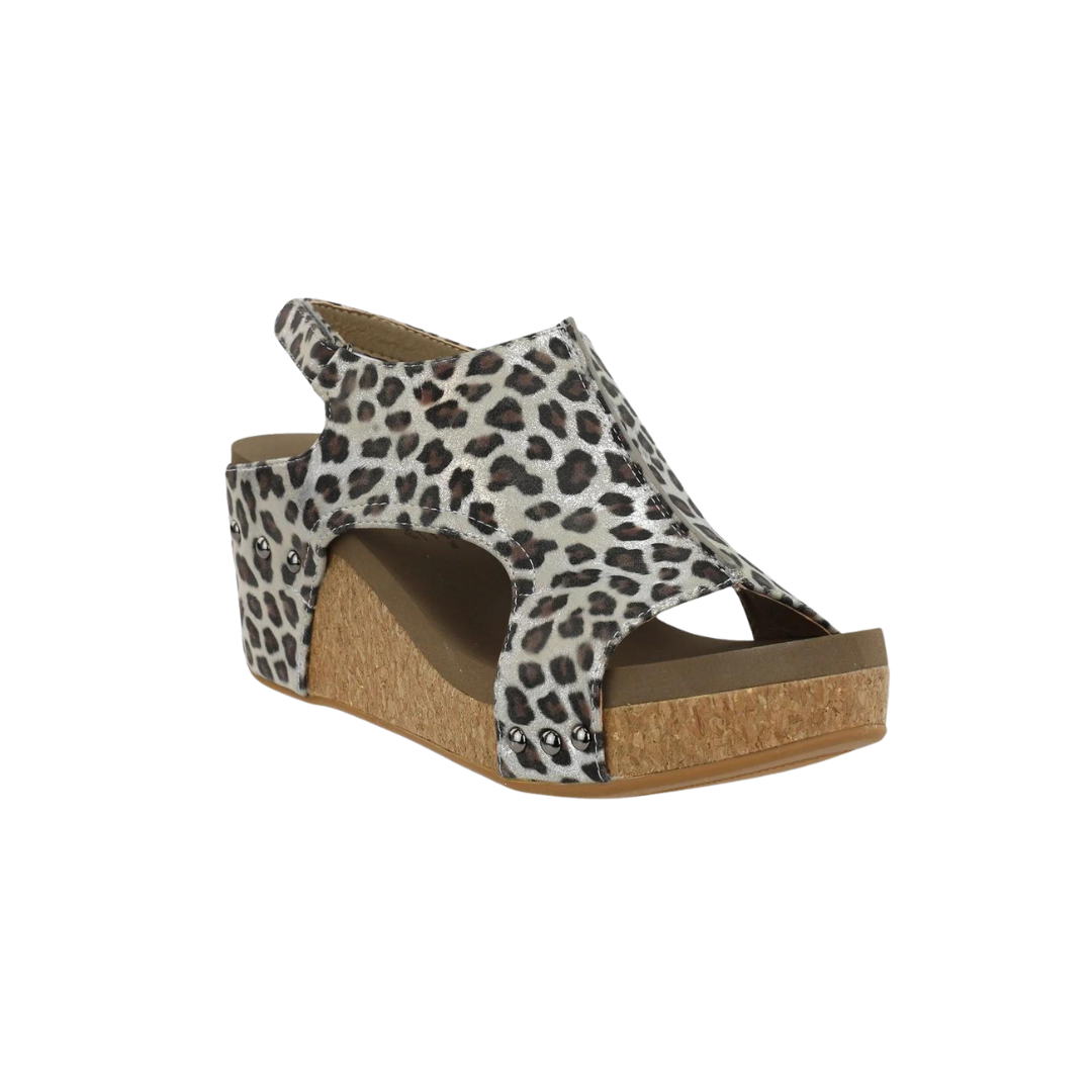 Corky's Women's Carley Metallic Leopard Multicolor Sandals