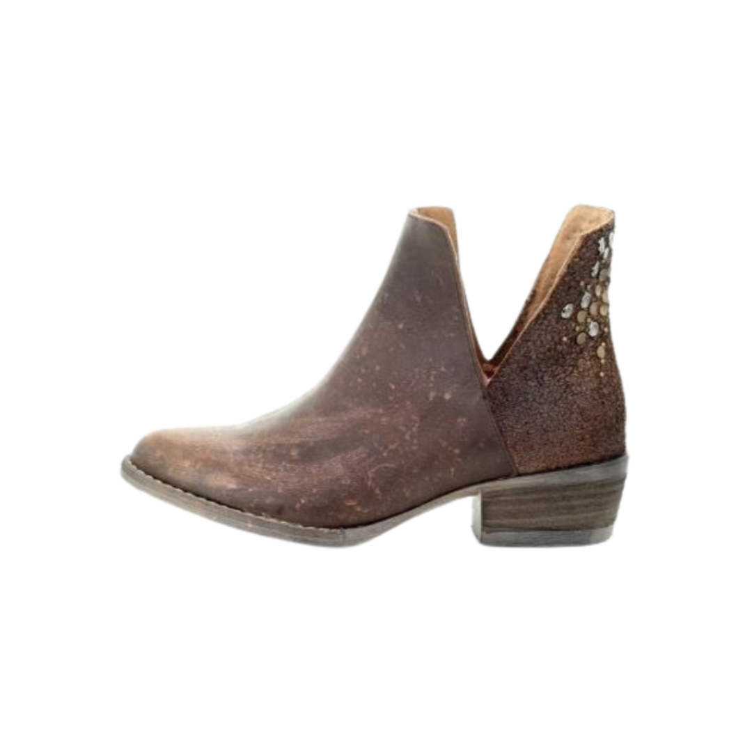 Corral Women's Copper Cutout Fashion Brown Booties