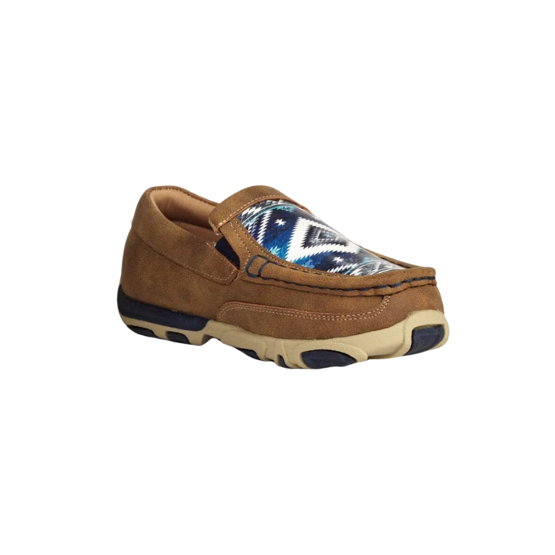 Twister Casual Boys Blakely Moccasin Slip On Tan Shoes