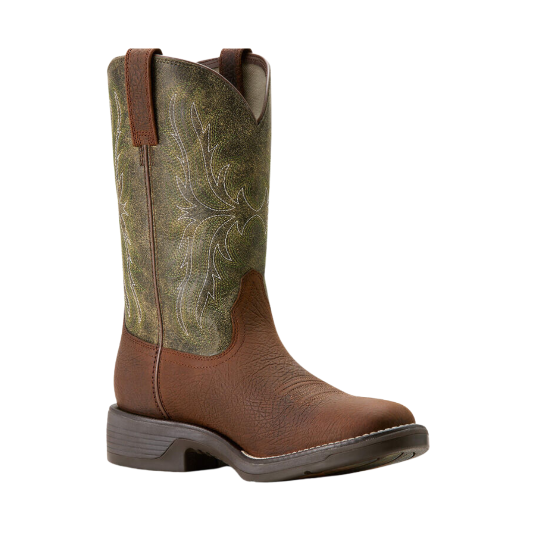 Ariat Men's Ridgeback Round Toffee Green Boot