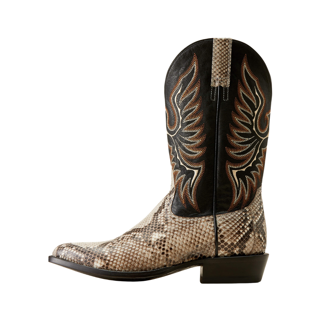 Ariat Men s Slick Python Cowboy Boots Natural EE 7.5