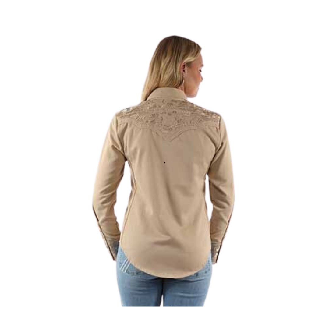 Scully Leather Women's Tooled Sand Shirt