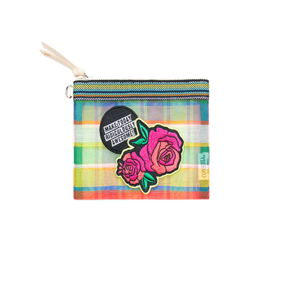 Consuela Women's Marcela Patch Mini Slim Zip Pouch Bag