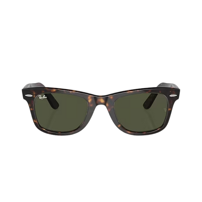 Ray-Ban Unisex Wayfarer Tortoise Green Sunglasses