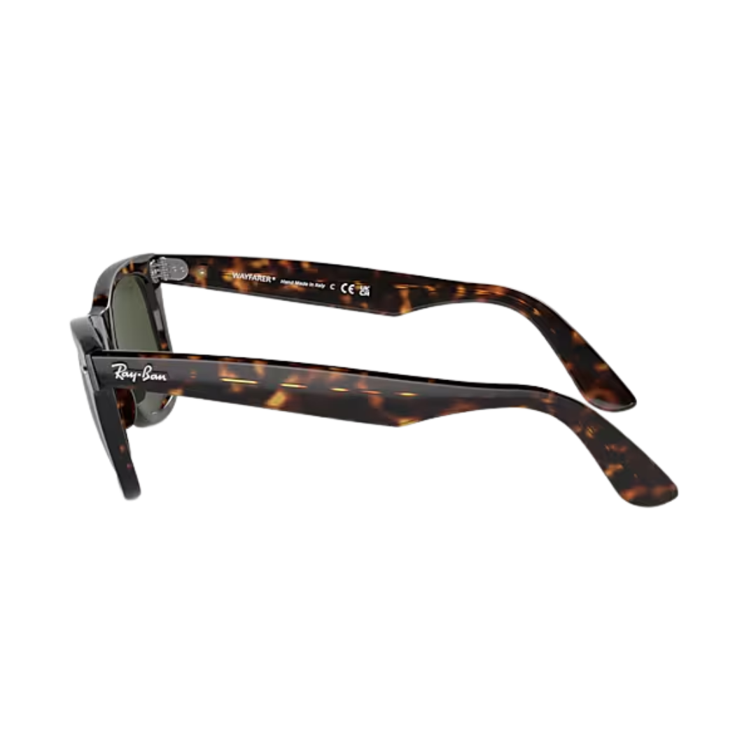 Ray-Ban Unisex Wayfarer Tortoise Green Sunglasses