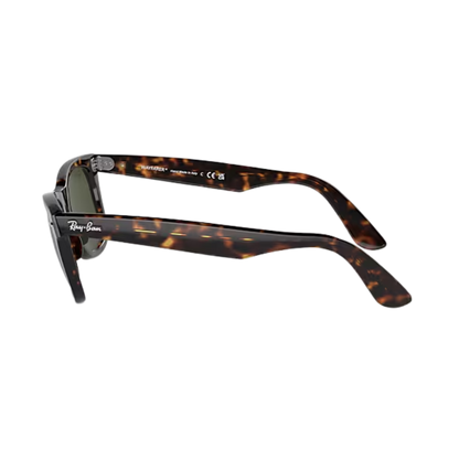 Ray-Ban Unisex Wayfarer Tortoise Green Sunglasses