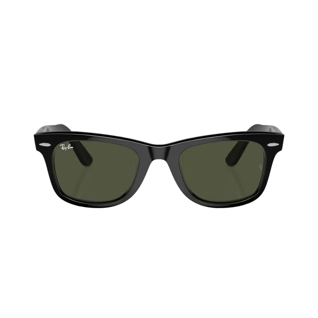 Ray-Ban Unisex Wayfarer Black Green Sunglasses