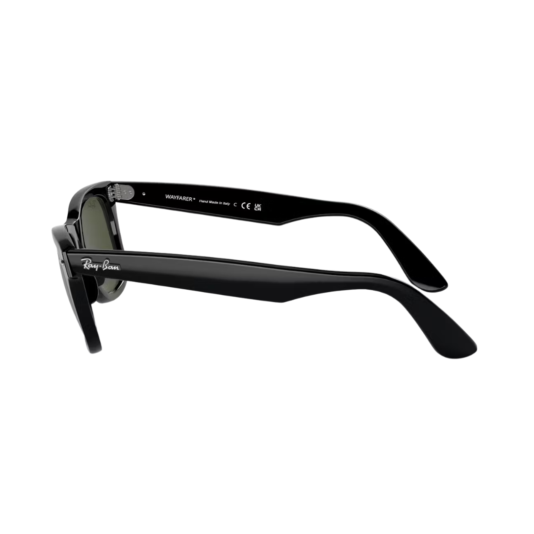 Ray-Ban Unisex Wayfarer Black Green Sunglasses