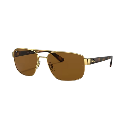 Ray-Ban Unisex Arista Steel Brown Sunglasses