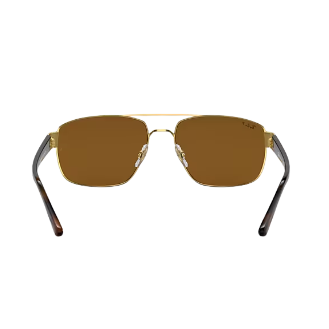 Ray-Ban Unisex Arista Steel Brown Sunglasses