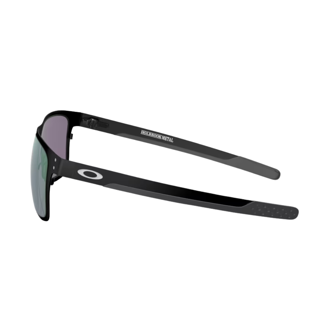 Oakley Unisex Holbrook Metal Jade Iridium Matte Black Sunglasses