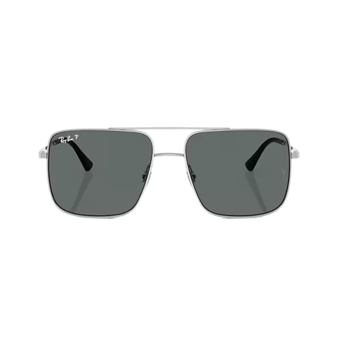 Ray-Ban Unisex Ari Silver Dark Grey Polar Sunglasses