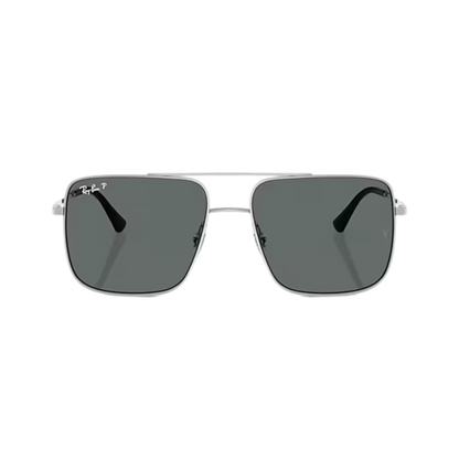 Ray-Ban Unisex Ari Silver Dark Grey Polar Sunglasses